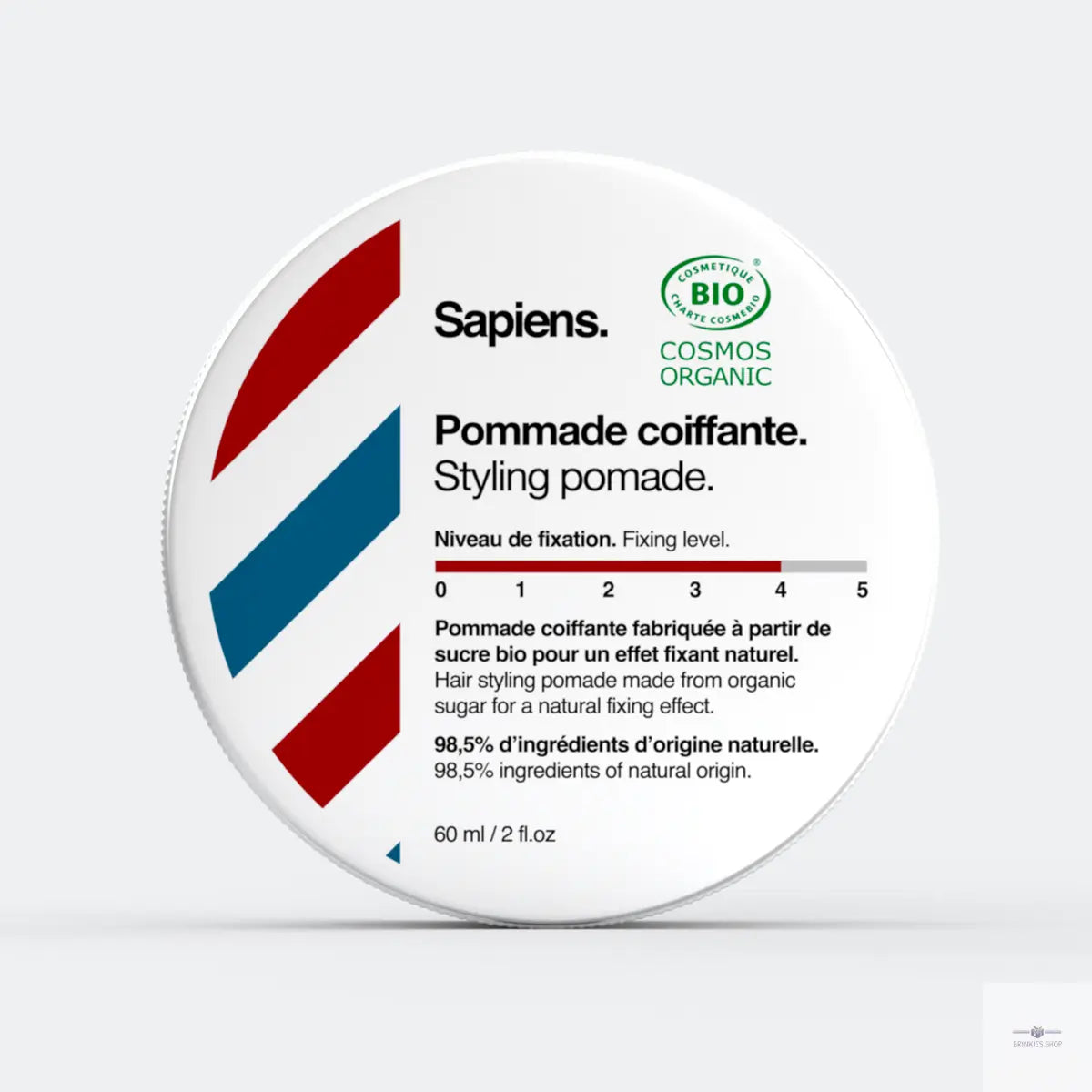 Biologische styling pommade 60ml - Sterke fixatie (4/5) Sapiens