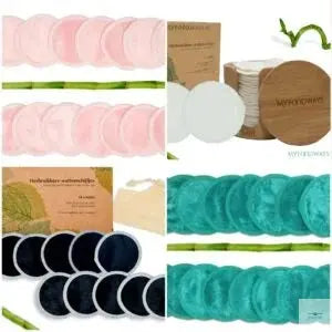 BZ Herbruikbare wattenschijfjes Aqua (16 stuks) – Bamboe - Brinkies.shop