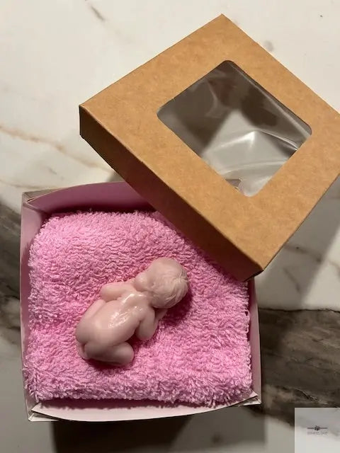 Baby zeepje roze doekje Brinkies.shop