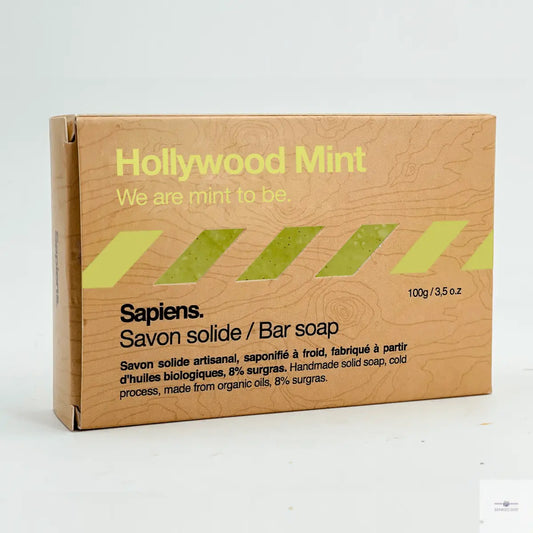 Vaste zeep voor mannen 100g - Hollywood Mint Sapiens