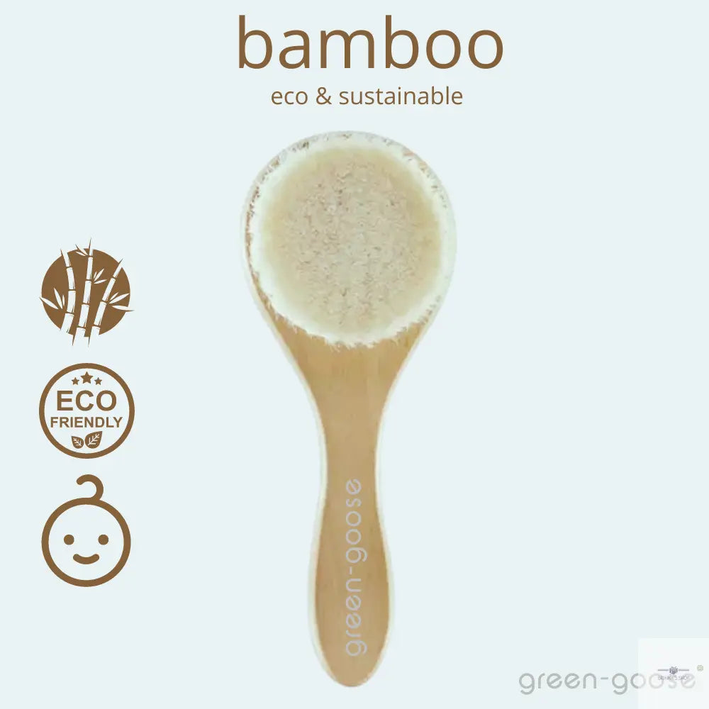 green-goose Baby Bamboe Haarverzorgingspakket in Toilettas green-goose