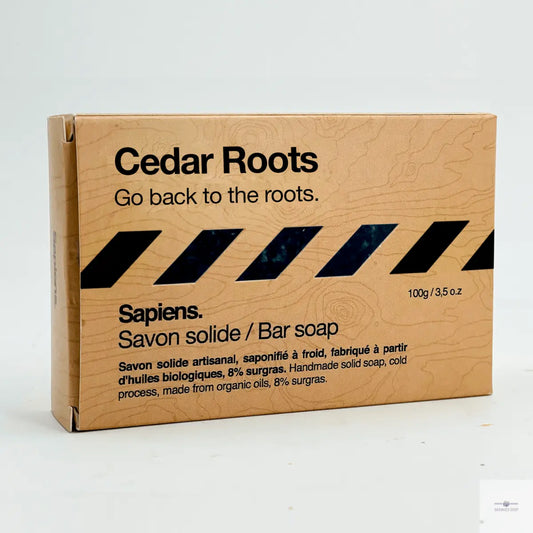 Vaste zeep voor mannen 100g - Cedar Roots Sapiens