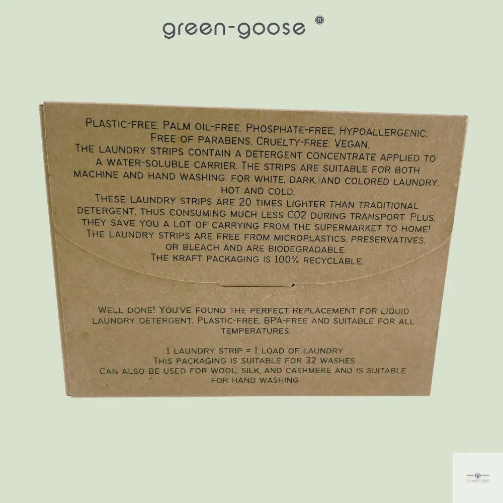 green-goose Wasstrips | 32 Strips | Ongeparfumeerd